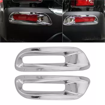 2 шт., накладка из хромированного АБС-пластика для Toyota Highlander 2011, 2012, 2013, лампа заднего противотуманного фонаря