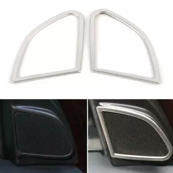 2 шт., накладка на автомобильный аудиодинамик, украшение для Volvo XC60 2009 2010 2011 2012 2013 2014 2015 2016 2017