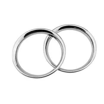 2 шт., накладка на кольцо вентиляционного отверстия для кондиционера, рамка для Nissan Sunny Micra March K13 2011 2012 2013 2014 2015 2016 2017, аксессуары