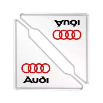 2 шт., накладки на углы автомобильной двери, защита от царапин, аксессуары для AUDI A3 A4 A5 A7 A8 Q3 Q5 Q7 S3 S4 S5 S6 S7