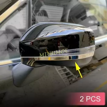 2 шт., накладки на зеркало заднего вида из нержавеющей стали для Subaru Forester SK Crosstrek XV 2018-2024, аксессуары