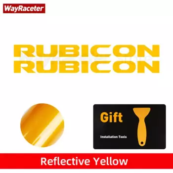 2 шт. наклейка на боковую крышку двигателя Rubicon Unlimited светоотражающая виниловая наклейка для Jeep Wrangler JK JL TJ YJ CJ JLU Gladiator JT
