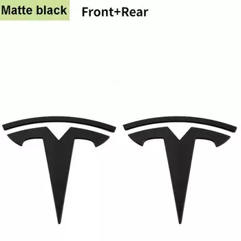2 шт., наклейка с эмблемой на передний капот автомобиля из цинкового сплава, замена дизайна для Tesla Model 3 Y, эмблема заднего багажника автомобиля, аксессуар
