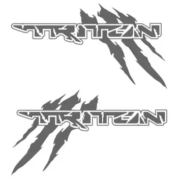 2 шт., наклейки для Mitsubishi L200 TRITON CLAWMARK