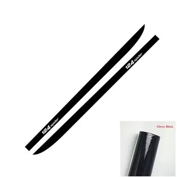 2 шт., наклейки на автомобильные двери и боковую юбку-паук для Fiat 124, украшение для тела автомобиля, виниловые наклейки, аксессуары для гонок, спортивные полосы