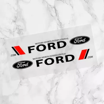 2 шт. наклейки на боковую дверь автомобиля, эмблема, декоративные наклейки для Ford Focus 2 3 Mondeo Ecosport Kuga Mk4 Fiesta Mustang Mk3