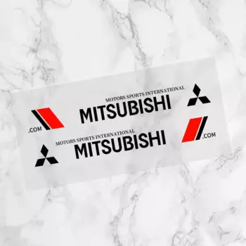 2 шт. наклейки на дверь автомобиля с обеих сторон автомобильные водонепроницаемые наклейки для Mitsubishi-Pajero SAX Outlander LANCER ECLIPSE Mirage L200 Colt