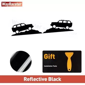 2 шт. наклейки на окна автомобиля зеркало заднего вида отражающая графика Виниловая наклейка для Great Wall Tank 300 GWM 2024 аксессуары