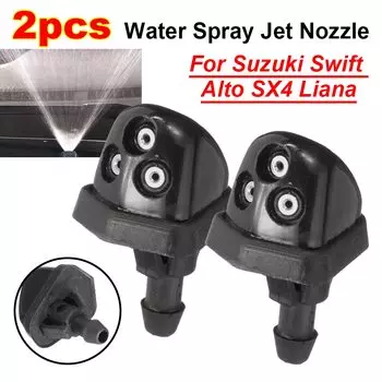 2 шт., насадка для распыления воды на лобовое стекло автомобиля, шайба стеклоочистителя для Suzuki Swift SX4 Grand Vitara, автомобильные аксессуары