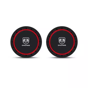 2 шт. нескользящий автомобильный слот для чашки воды, нескользящий коврик для Dodge Durango Ram 1500 Charger Caliber Journey Demon Nitro Challenger