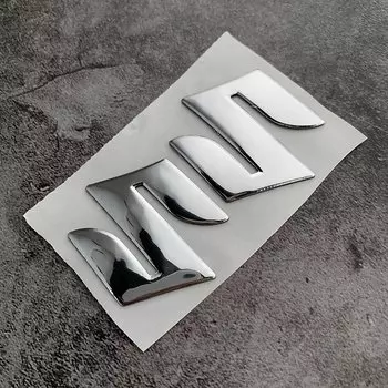 2 шт. новые наклейки на мотоцикл 3D наклейка из ПВХ S логотип 3D наклейка на бак логотип Золотая эмблема водостойкая наклейка украшение