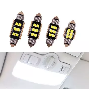 2 шт. новый светодиод c5w 31 мм 36 мм 39 мм 41 мм 6 SMD 3030 чипов светодиодная гирлянда автомобильный купольный светильник Canbus без ошибок автоматическая внутренняя лампа для чтения