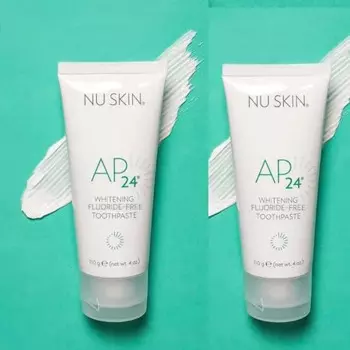 2 шт. NUSKIN. Отбеливающая зубная паста AP 24 без фторида для отбеливания зубов 110 г