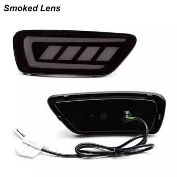 2 шт. отражатель заднего бампера, светодиодный задний фонарь, автомобильные аксессуары, стоп-сигналы, плавные указатели поворота, подходят для Jeep Grand Cherokee 2011-2022