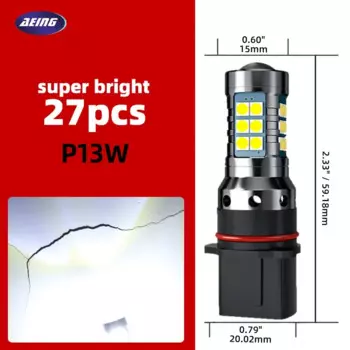 2 шт. P13W SH23W светодиодные лампы дневных ходовых огней автомобиля DRL 12277 Canbus без ошибок для Skoda Yeti 5L 2009 2010 2011 2012 2013