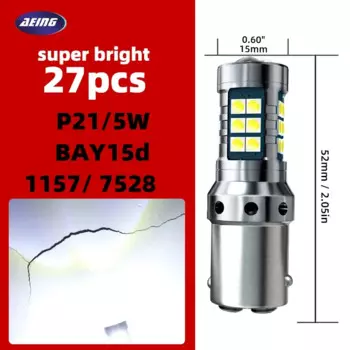 2 шт. P21/5 Вт Автомобильные светодиодные лампы дневных ходовых огней DRL Canbus без ошибок для Citroen C4 MK2 B7 Hatchback Van NC DS4 NX