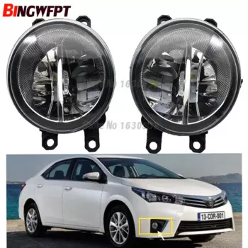 2 шт./пара (ЛЕФТ + ПРАВЫЙ) передний светодиодный противотуманный фонарь для вождения автомобиля для Toyota Corolla 2014 2015 2016 H11 H8 12 В