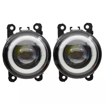 2 шт./пара супер яркие светодиодные противотуманные фары с ангельским глазом для Ford Focus MK2/3 Fusion Fiesta Tourneo Transit 2006-2015