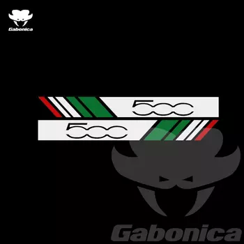 2 шт./партия, автомобильные наклейки на зеркала заднего вида для Fiat 500 500X 500L 500C 500S