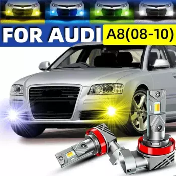 2 шт., передние противотуманные фары для AUDI A8 S8 D3 2008 2009 2010 12 В