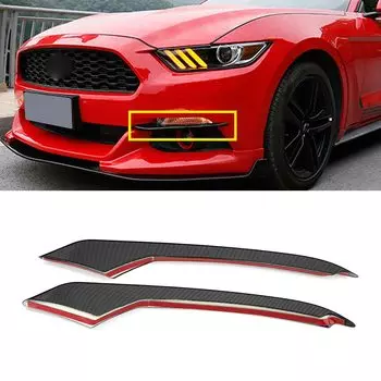 2 шт., передние противотуманные фары из углеродного волокна для Ford Mustang 2015 2016 2017