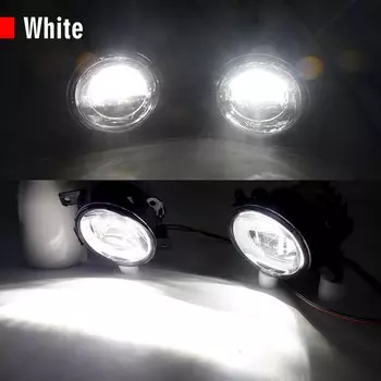 2 шт., передний бампер автомобиля, противотуманные фары в сборе, светодиодные линзы, противотуманные фары DRL 30 Вт 6000LM 12 В для Infiniti Q50 Q50L Q70 Q70L QX50 QX60 QX80