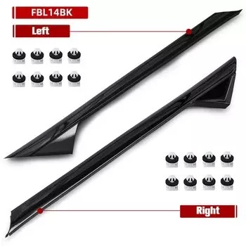 2 шт., передняя левая и правая стойка, лобовое стекло, внешняя отделка, молдинг, внутренняя подкладка, замена для Ford Explorer 2011-2019 2,3 л/3,5 л