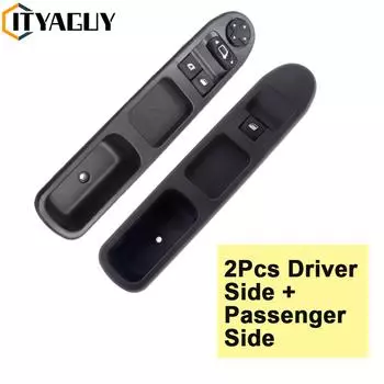 2 шт., переключатель стеклоподъемника для Peugeot 207 2007-2015 6554QC 6490HQ