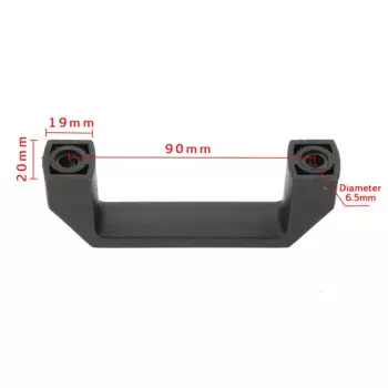 2 шт., пластиковые черные мебельные ручки 90/120/150/180 мм, ручки и ручки для кухонного шкафа, черная дверная ручка, ручка для ящика шкафа