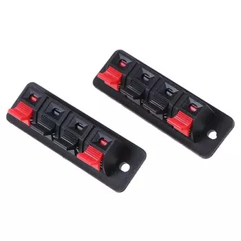 2 шт. Пластиковые разъемы HUXUAN WP4-4 черного цвета