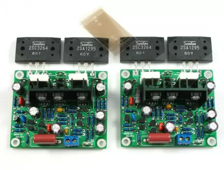 2 шт. плата усилителя MX50 SE 2SA1295 2SC3264 100 Вт + 100 Вт (2 канала усилителя)