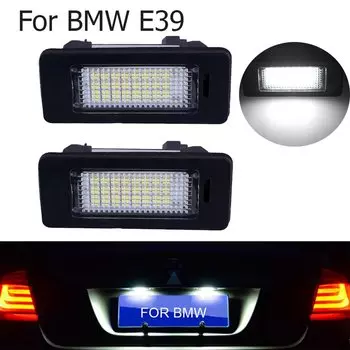 2 шт. подсветка номерного знака 6000k для BMW E39 E60 светодиодная подсветка номерного знака без ошибок 18 светодиодов для BMW E90 E91 E92 E61 E60 E70