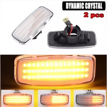 2 шт. последовательный динамический светодиодный указатель поворота, боковой габаритный фонарь для Nissan Teana J31 Maxima Sylphy Almera Murano Bluebird Sunny
