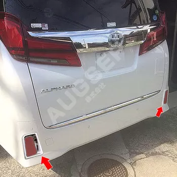 2 шт. прочный Автомобильный задний отражатель украшение для TOYOTA ALPHARD/VELLFIRE 30 Декоративные наклейки для автомобиля Стайлинг