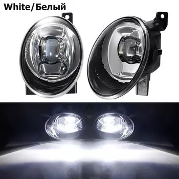 2 шт., противотуманная лампа 30 Вт 9006 лм для переднего бампера Volkswagen VW Jetta Mk6 Beetle Touran EOS