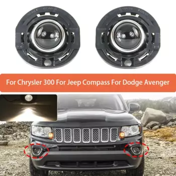 2 шт. противотуманные фары для Chrysler 300 для Jeep Compass 2011-2017 для Dodge Avenger, монтируемые на бампере фары, противотуманные фары 68140324 АА