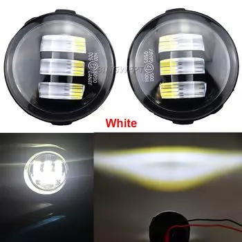 2 шт. противотуманные фары для Nissan Patrol 3 Y62 2010-2015, прозрачные линзы, передний бампер, противотуманные фары, светодиодные противотуманные фары