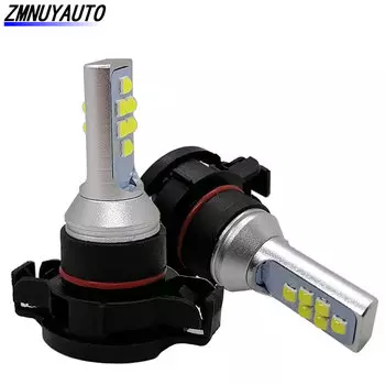 2 шт. PSX24W H16 LED 5202 Супер яркие светодиодные передние фары дальнего света автомобиля Противотуманные фары Автомобильная передняя противотуманная фара 6500K Белый