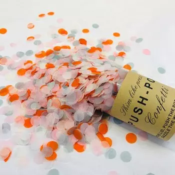 2 шт. разноцветная бумажно-фольгированная конфетти с трубкой parehope