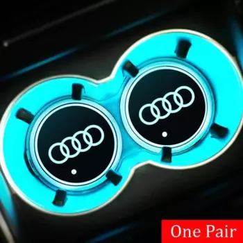 2 шт., разноцветные лампы для подстаканника Audi Sline A1 A3 A4L A9 Q3 Q5 Q7 S2 S3 S5 RS3 RS4 RS8