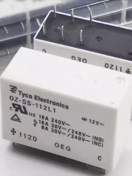 2 шт. реле OZ-SS-112L1 12В 16А 8 контактов