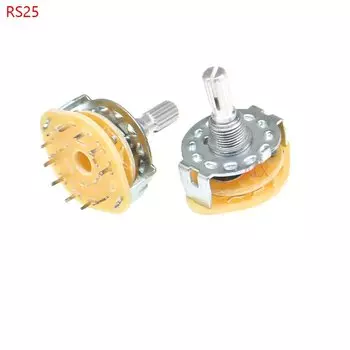 2 шт. Ротационные переключатели ALINSIN RS25 нержавеющая сталь