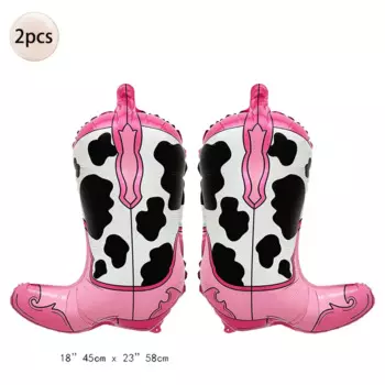 2 шт., розовые фольгированные шары в стиле вестерн