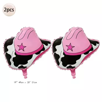 2 шт. розовые шарики-шапки из фольги для девочки день рождения