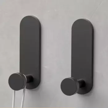 2 шт., самоклеящиеся алюминиевые крючки для ванной