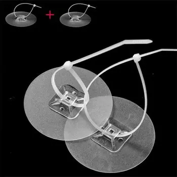 2 шт., самоклеящиеся крючки для полок BOUSSAC, белые+прозрачные
