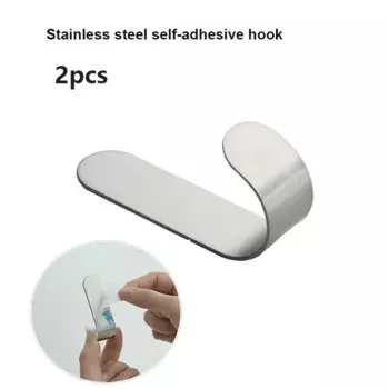 2 шт. самоклеящиеся крючки из нержавеющей стали