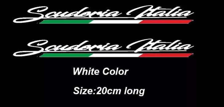 2 шт. Scuderia Italia наклейки на окна автомобиля для Fiat 500 Abarth 595 695 боковая юбка наклейка графические аксессуары