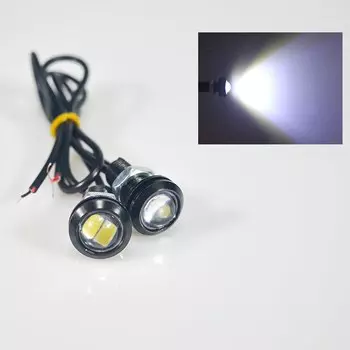 2 шт. сигнальная лампа для мотоцикла, указатель поворота, дневные ходовые огни, противотуманная фара, 18 мм, лампа с орлиным глазом, аксессуары для сигнальных огней «ангельский глаз»