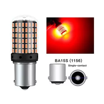 2 шт. сигнальные огни 1156 BA15S P21W 1157 BAY15D P21/5W T20 7443 W21/5W 7440 W21W 144 светодиодные лампы автомобильного стоп-сигнала поворота авто лампы 12 В